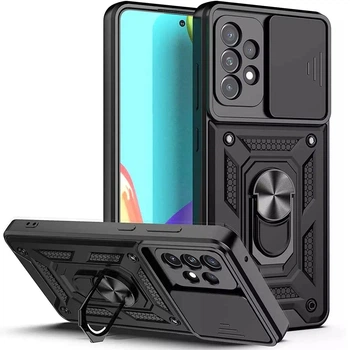Чехол Fiji Camera Defence для Samsung Galaxy A52 (A525) бампер с защитой камеры и подставкой Black