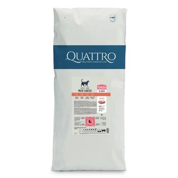 Сухой корм Quattro Super Premium Sterilised для стерилизованных кошек с говядиной 15кг