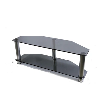 Тумба из стекла под телевизор Commus Евро New Mini gray-met (1100х350х374)
