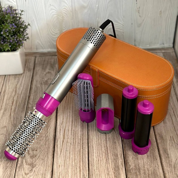 Фен стайлер 5 в 1 Hot Air Styler + Чехол-кейс, для разных типов волос с функциями придания объема, выпрямления, укладки