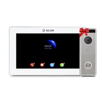 Відеодомофон 7" BCOM BD-770FHD White + Відеопанель Tantos Triniti FHD (2150311)