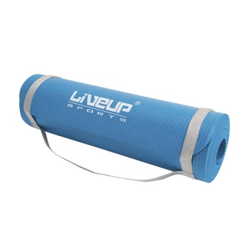 Коврик (мат) LiveUp NBR MAT для йоги и фитнеса 180x60x1,2 см Синий