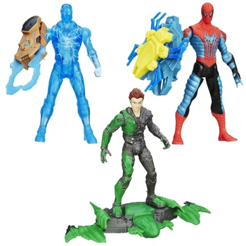 Набор фигурок Hasbro 3в1: Электро, Человек Паук, Гоблин из к/ф Человек паук, 10 см - Spider Strike