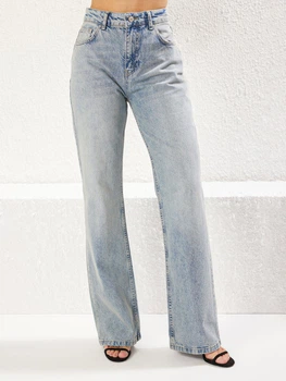 Джинси жіночі Trendyol TWOAW25JE00101 32 Light Blue (8684737025325)