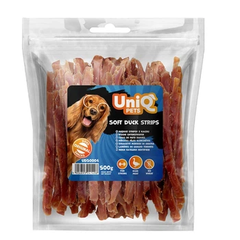 Лакомство для собак UniQ PETS Мягкие утиные полоски 500 г