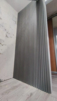 Декоративна рейка Sticker Wall SW-00001528 3000х165х23 мм дерево сіра