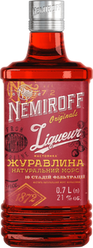 Настойка Nemiroff Originals Клюква 0.7 л 21% (4820181429867)