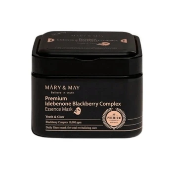 Тканинні маски Mary&May Premium Idebenon Blackberry Complex Essence Mask з ідебеноном (20 шт)