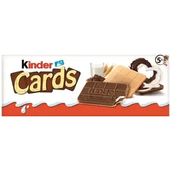 Печенье Kinder Cards 5 шт 128 г