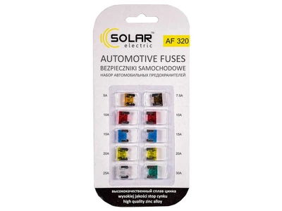 Предохранители Мини от 5-30А короткая ножка Mini Low Pro Solar AF-320 10шт