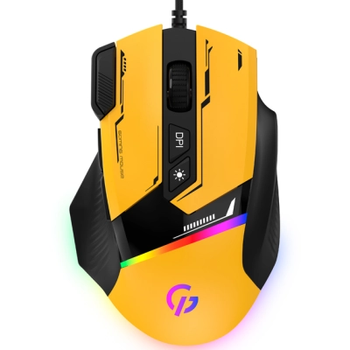 Мышка GamePro gm300y usb Yellow/Black (gm300y)