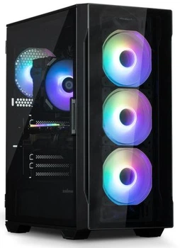 Корпус Zalman i3 neo tg, Black, Mid Tower, без бп, для atx/Micro atx/Mini itx, 2xUSB 3.0/1xUSB 2.0, макс. cpu - 162 мм/vga - 355 мм, 4x120 мм argb, бічна панель із загартованого скла