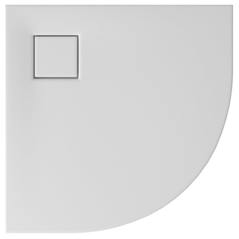 Поддон для душевой кабины CERSANIT Тако Slim 80x80x4см полукруглый акрил c сифоном белый S932-155