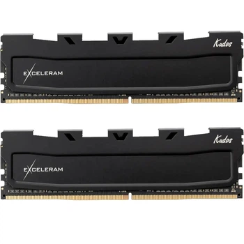 Модуль памяти для компьютера DDR5 32GB (2x16GB) 6800 MHz Black Kudos eXceleram (EK50320683445CD)