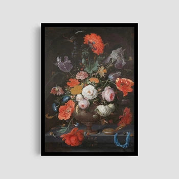 Постер Roomy "Baroque Flowers" Без рамки A4 (29.7x21 cm)