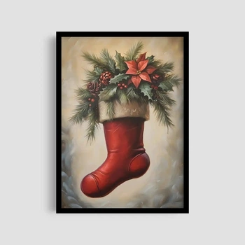 Постер Roomy "Festive Stocking" Без рамки A3 (42x29.7 cm)