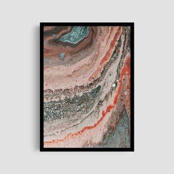 Постер Roomy "Brown Geode" Без рамки A4 (29.7x21 cm)