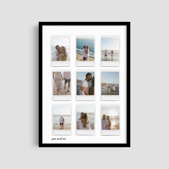 Постер Персонализированный "You And Me 9 Polar" Чорна рамка з глянцевим склом A4 (29.7x21 cm)