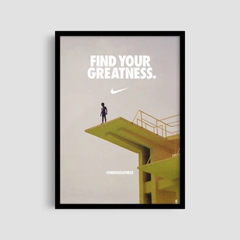 Постер Roomy "Find Greatness" Без рамки A4 (29.7x21 cm)
