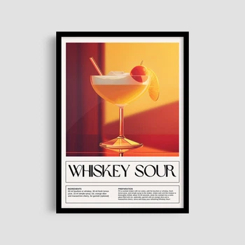 Постер Roomy "Whiskey Sour" Без рамки A4 (29.7x21 cm)