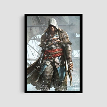 Постер Roomy "Assassins Creed Black Sails" Черная рамка с антибликовым стеклом A4 (29.7x21 cm)