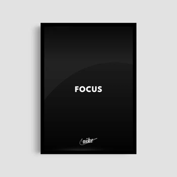 Постер Roomy "Focus Black" Черная рамка с глянцевым стеклом A3 (42x29.7 cm)