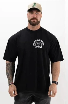 Футболка для бодибілдингу Powerhouse Gym 4148 M Чорний