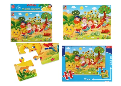 Гра развивающая Vladi Toys мягкие пазлы А4 Малыш сможет Репка (на украинском)