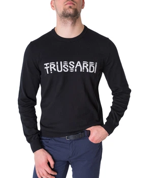Джемпер чоловічий TRUSSARDI JEANS (52M00484-OF000471-K299/21) Чорний XL