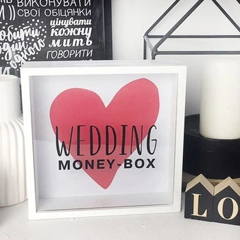 Деревянная копилка для денег Wedding money-box Presentville 22х22х5 см (dec0009489)