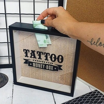 Деревянная копилка для денег Tatoo Presentville 22х22х5 см (dec0009498)