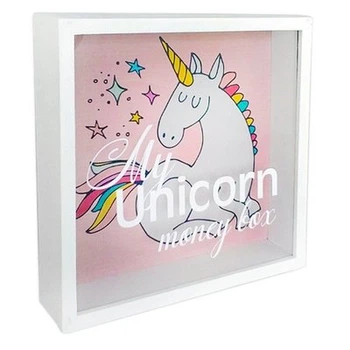Деревянная копилка для денег My unicorn money box (единорог) Presentville 22х22х5 см (dec0009491)