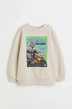 Толстовка на флісі оверсайз з принтом зіркові війни для хлопчика H&M 98-104 см (2-4Y)