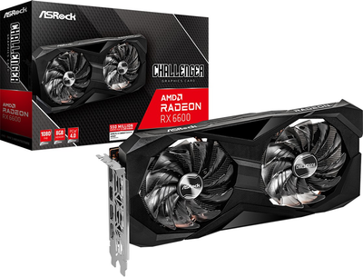 Відеокарта AMD Radeon RX 6600 8GB GDDR6 ASRock Challenger D
