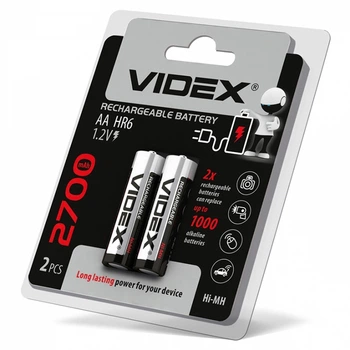 Акумулятор VIDEX HR6/AA 2700mAh 1.2V (HR6/2700/2DB) blister