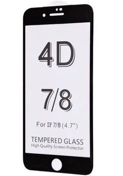 Защитное стекло для iPhone 7/8 4D Black