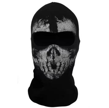 Маска балаклава Ghost Call of Duty із зображенням черепу One Size Чорна