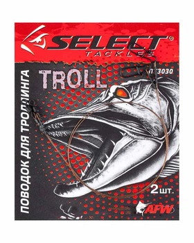 Повідець SELECT плетений 1x7 для тролінга 50см 12кг