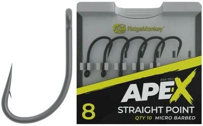 Гачки RidgeMonkey Ape-X Straight Point №8