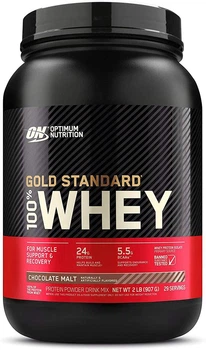 Сироватковий протеїн ізолят Optimum Nutrition 100% Whey Gold Standard 900 г Шоколадний солод