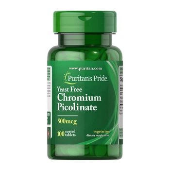 Хром піколінат Puritan's Pride Chromium Picolinate 500 mcg 100 таблеток