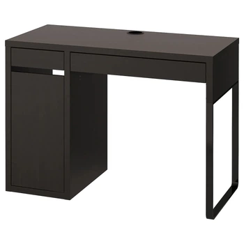 Компьютерный стол MICKE 105х50 см IKEA 102.447.43 черный/коричневый