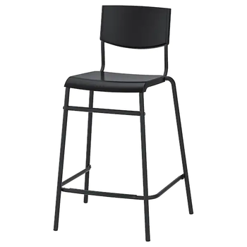 Барный стул STIG 63 см IKEA 304.984.18 черный