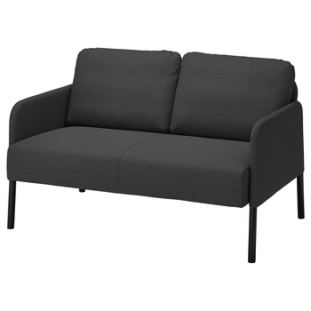 Диван 2-х местный GLOSTAD IKEA 504.890.12 черный