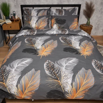 Пододеяльник Moon&Star Евро 200 x 220 см Mystic Feathers Бязь Gold Люкс (MS-870001103)
