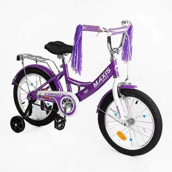 Велосипед 20" дюймов 2-х колесный "CORSO" MAXIS CL-20206 украшения, ручной тормоз, колокольчик