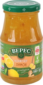 Конфітюр Верес Лимон з імбиром 390 г (4820008091965_4823105400652)