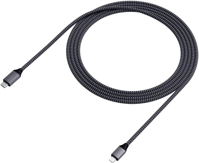 Кабель USB-C to Lightning Satechi USB-C to Lightning Cable Space Gray (1.8 m) (ST-TCL18M)