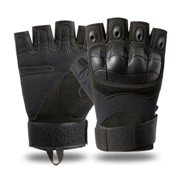 Тактичні безпалі рукавички Outdoor Tactics чорні XL