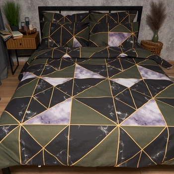 Пододеяльник Moon&Star Евро 200 x 220 см Golden Marble Мікросатин Premium (MS-870001163)